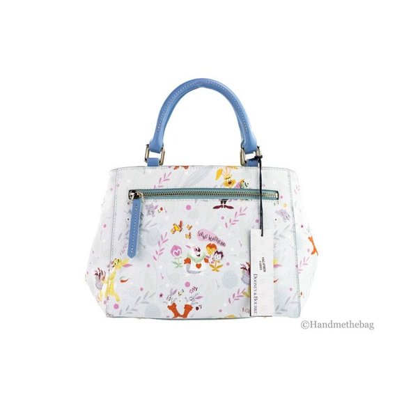NEW Dooney & Bourke Disney Reigning Rabbits S Coated Cotton Zip Satchel Handbag - Picture 3 of 7